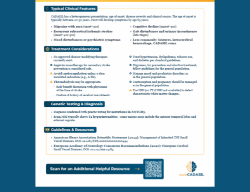 New Printable CADASIL Handout Available