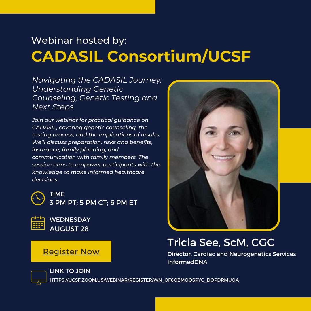 CADASIL Consortium August Webinar 2024