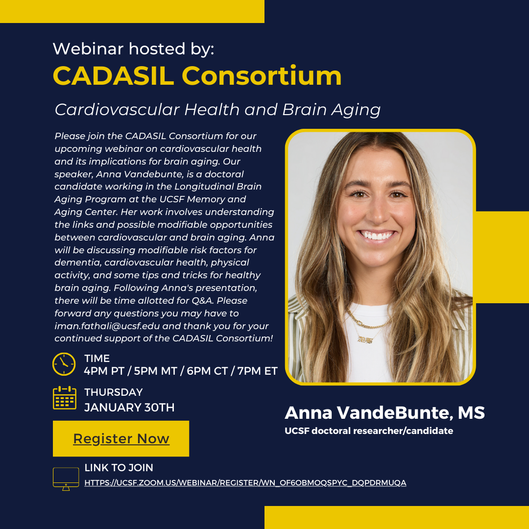 CADASIL Consortium January Webinar 2025